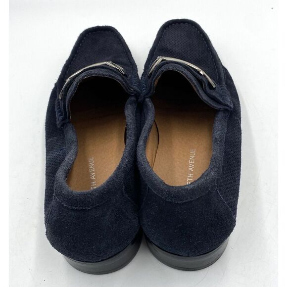 Saks Fifth Avenue Men\'s Suede Bit‎ Loafers Blue Size 7.5 main image 5
